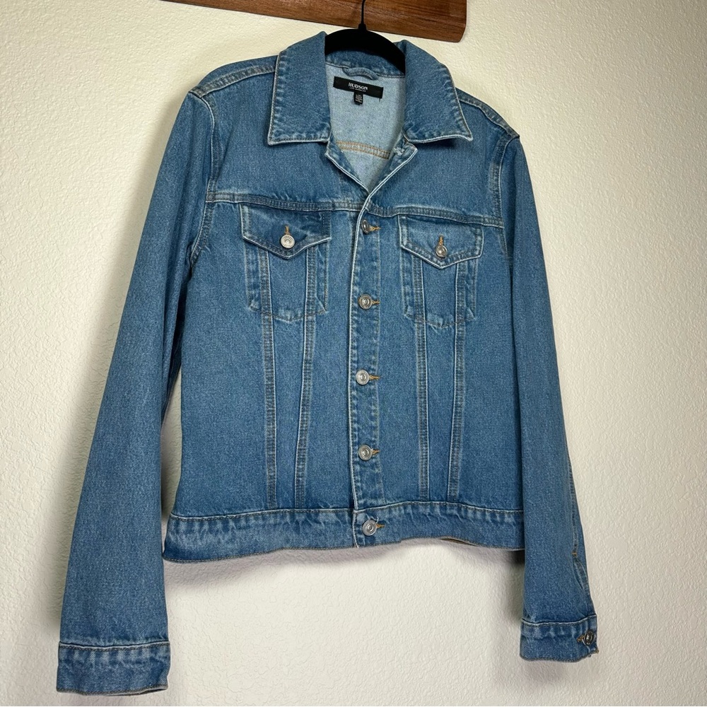 Hudson Jeans Trucker Jean‎ Jacket Cotton L/XL - Picture 2 of 16